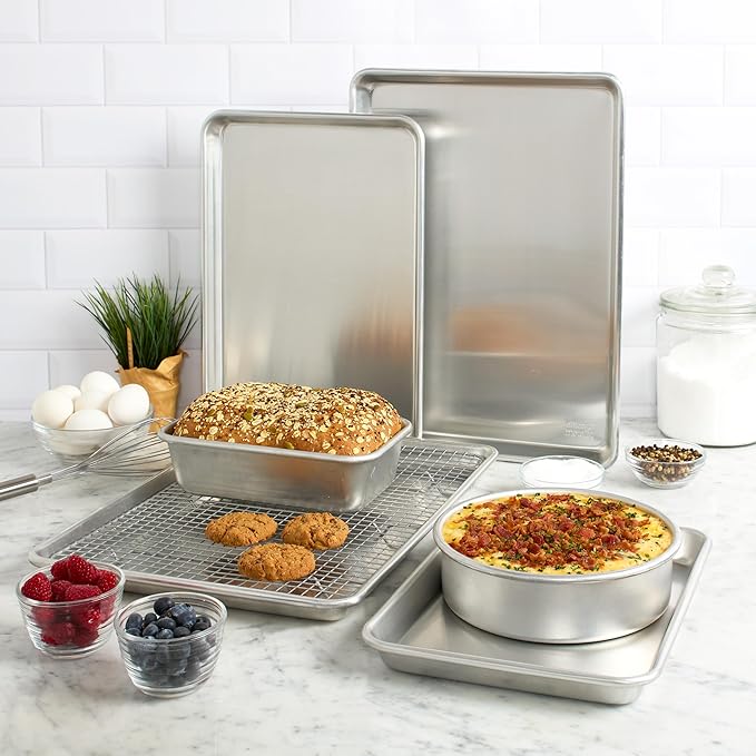Chicago Metallic Recycled Aluminum 8 inch Round Cake Pan - Image 6