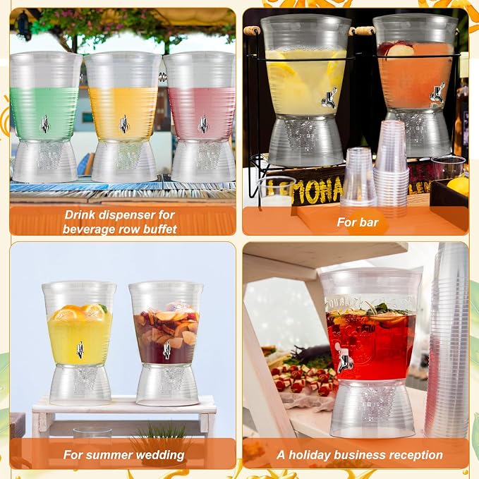 Tioncy 2 Pcs Acrylic Beverage Dispenser - Image 4