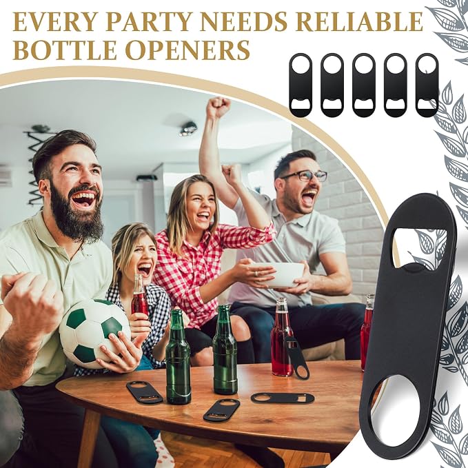 Remerry Bottle Openers Stainless Steel Flat Bottle Opener Bulk 3.4 x 1.3 Inches - Image 6