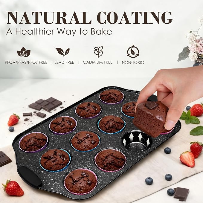 Baking Pans Set Nonstick, Bakeware Sets Stackable - Image 4