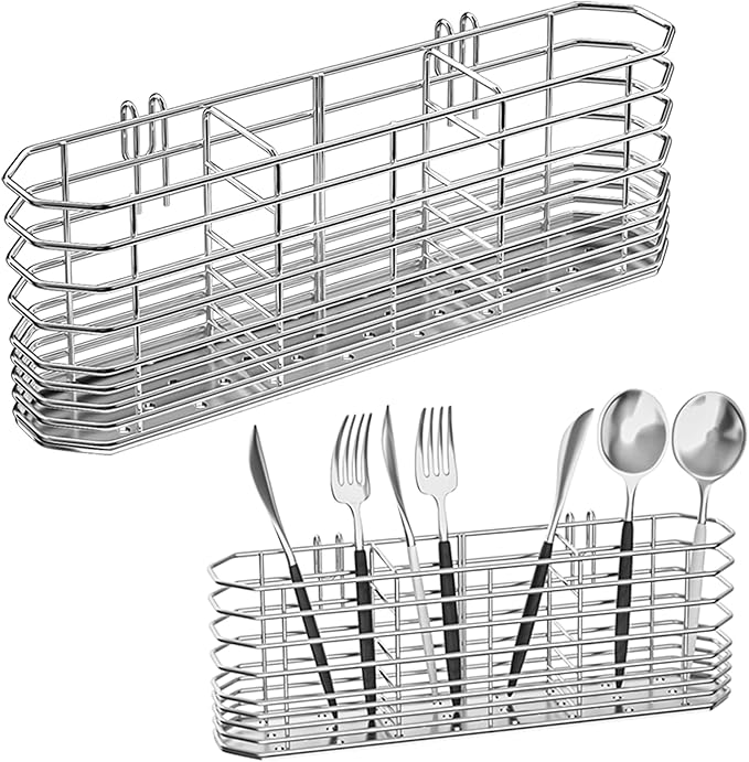 NiuYichee 304 Stainless Steel Utensil Holder, Dish Drying Rack, kitchen Utensil by NiuYichee