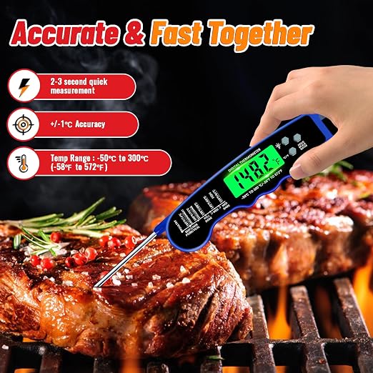 Stocking Stuffers for Men Women Adults: Meat Thermometer Digital, Instant Read - Image 2