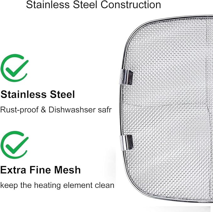 2 Pack Replacement Stainless Steel Splatter Shield - Image 5