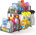 SUEH DESIGN Under Sink Organizer, 2 Tier Bathroom Cabinet Organizer Metal by SUEHDESIGN