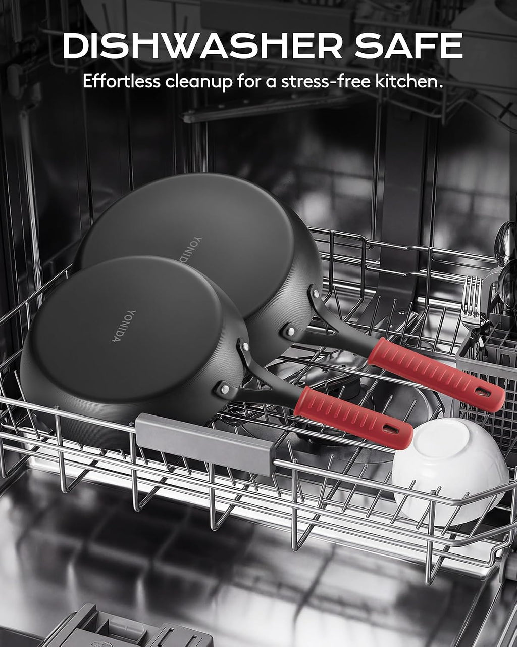 Carbon Steel Pan, 12 Inch Nonstick Frying Pan Skillet with Lid