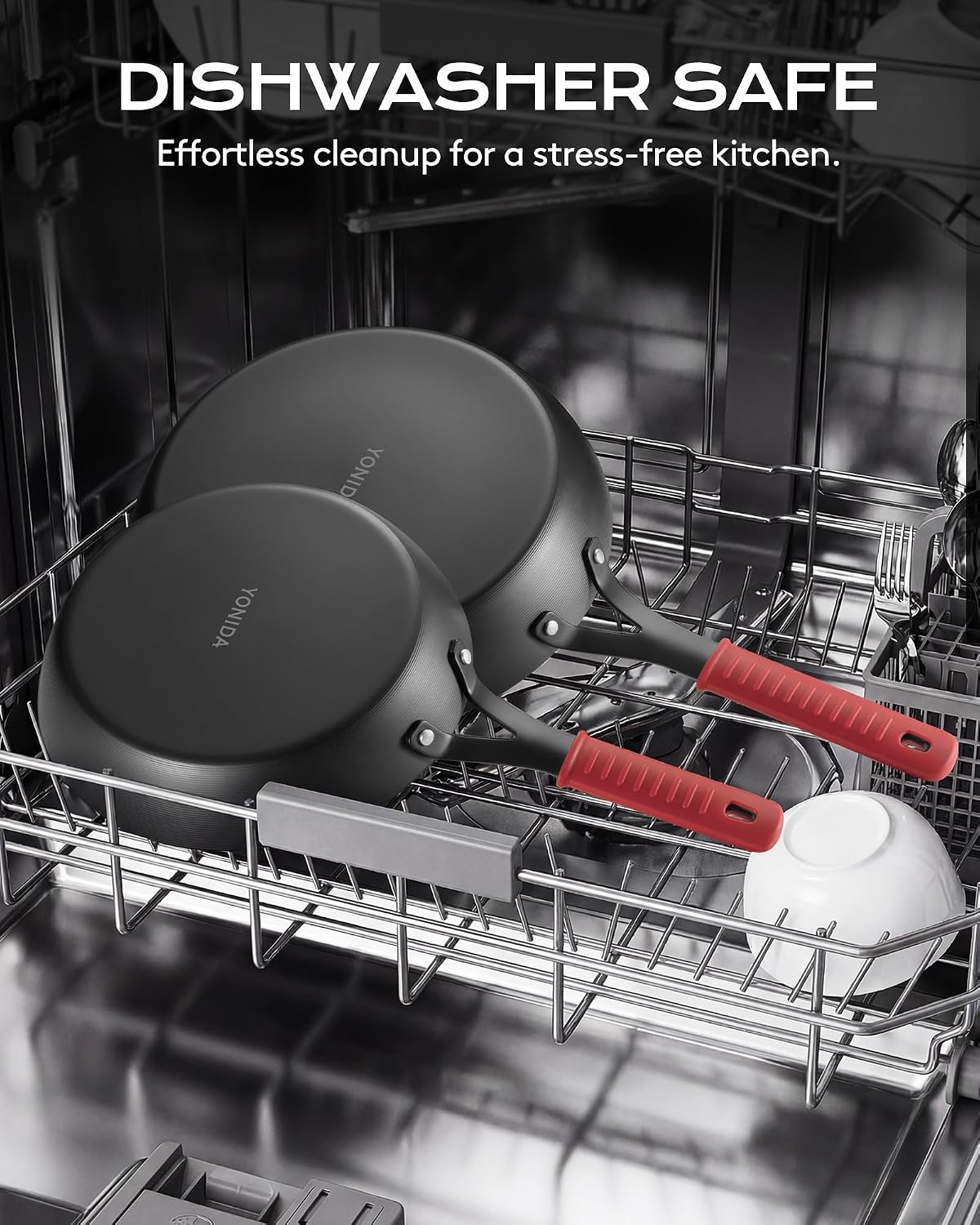 Carbon Steel Pan, 12 Inch Nonstick Frying Pan Skillet with Lid