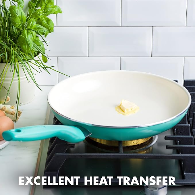 GreenPan Rio Healthy Ceramic Nonstick 12" Frying Pan Skillet, Dishwasher Safe - Image 4