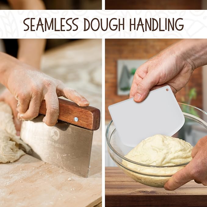 Superbaking 9' Round Banneton Bread Proofing Basket Gift Set– Sourdough Starter - Image 6