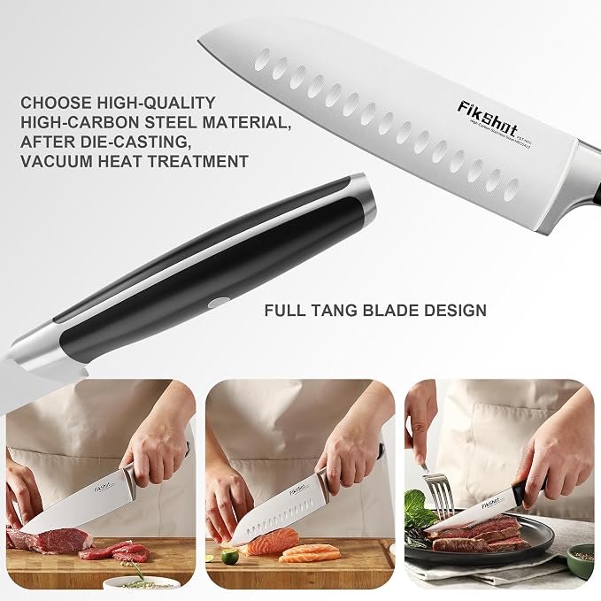 Fikshot Knife Set – German Stainless Steel, Ultra-Sharp, 14-Piece - Image 4