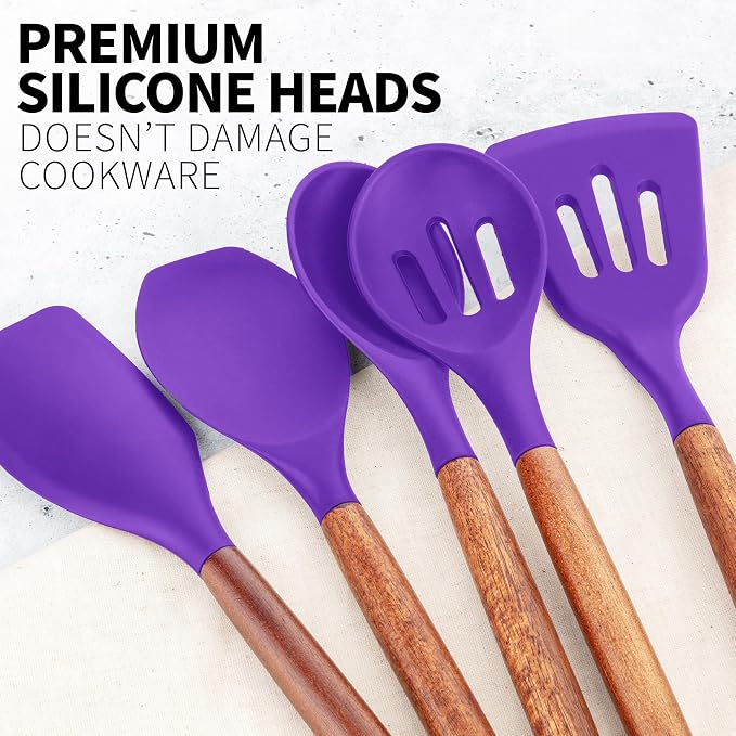 Zulay Kitchen Non-Stick Cooking Utensils Set - Image 9