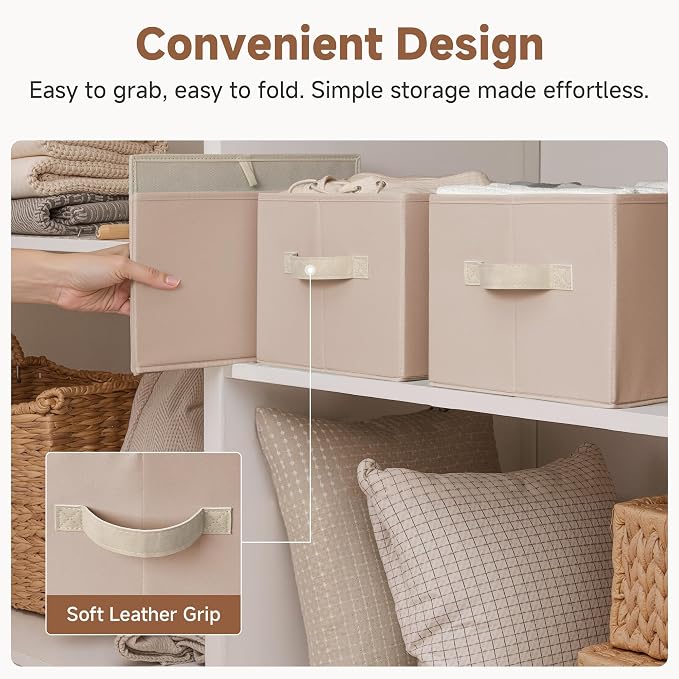 StorageWorks Closet Organizer Storage Baskets, Fabric Storage Bins - Image 6