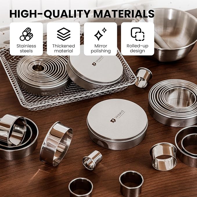 12 Pcs 304 Stainless Steel Biscuit Cutter Set - Image 5