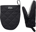 Oven Mitts Heat Resistant – Mini Oven Mitts, Silicone Gloves Heat Resistant by KisxLiving