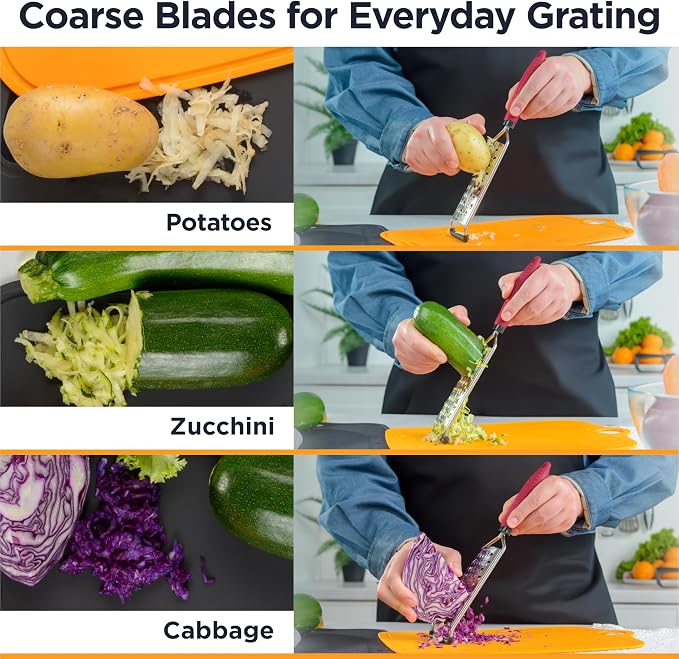 Deiss PRO Coarse Grater & Hand Held Cheese Grater - Image 4