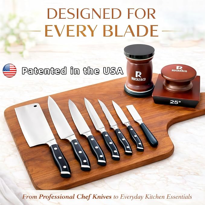 The Original Patented Knife Sharpener Kit, 4 Replaceable Ceramic Grinding Discs - Image 5