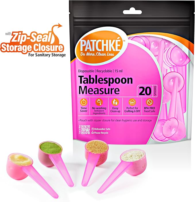 40-Pack Plastic Measuring Spoons Set – 20 × Teaspoons + 20 × Tablespoons - Image 8