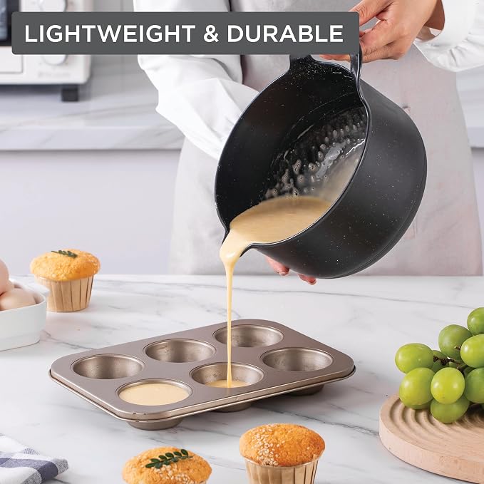 COOK WITH COLOR Nesting Plastic Mixing Bowl Set with Pour Spouts and Handles - Image 3