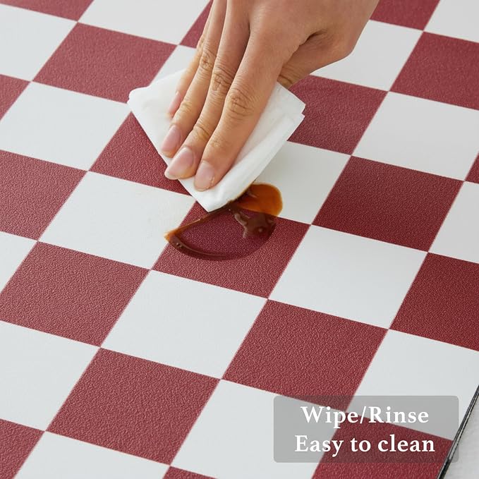 Ohocut Red Checkered Dish Drying Mat - Image 5
