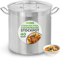 Nutrichef Stainless Steel Cookware Stockpot, 40 Quart Heavy Duty Induction Soup by NutriChef%E2%84%A2Kitchen