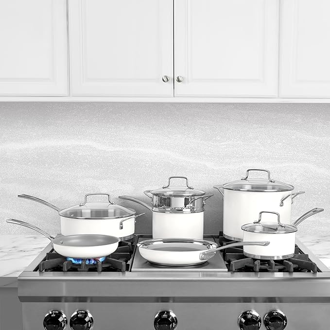 Cuisinart Matte White Stainless Steel 11 Piece Set - Image 2