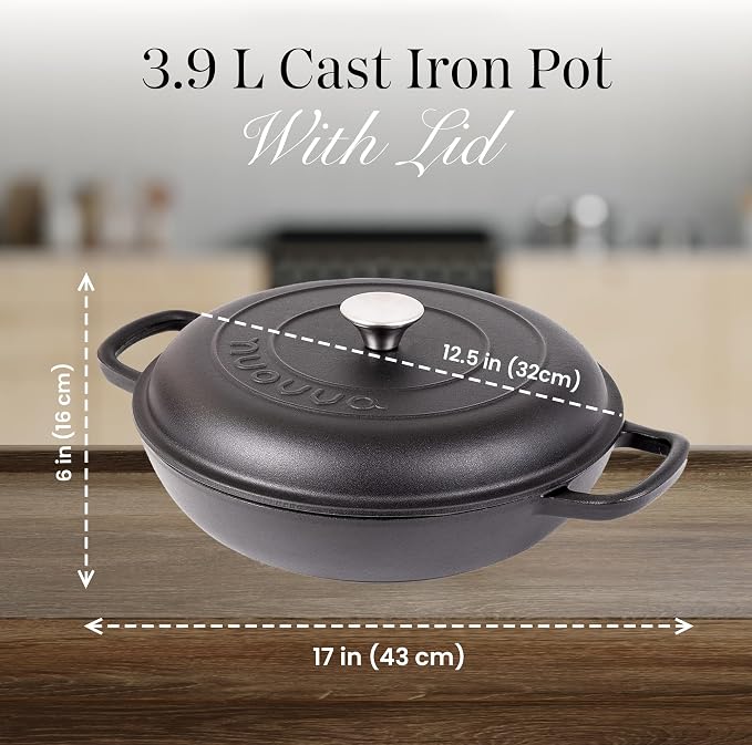 Shallow Cast Iron Casserole - Image 3