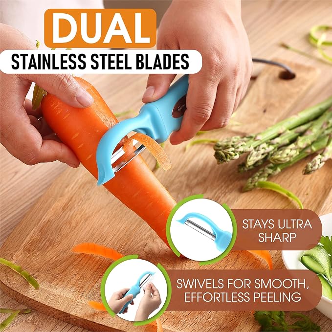 Spring Chef Premium Stainless Steel Vegetable Peeler - Image 2