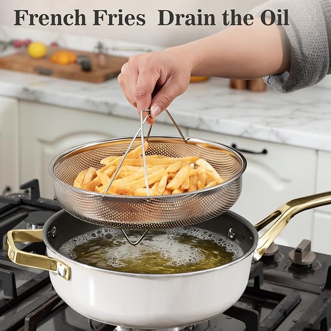 10-Inch Ceramic Non-Stick Cookware Set, 8-in-1 Multifunctional Cookware - Image 8