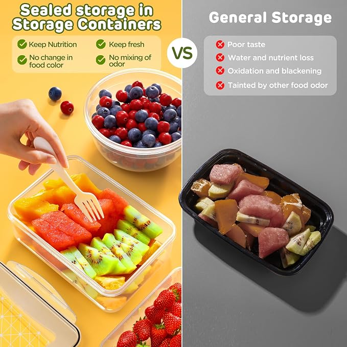 JSCARES 40 PCS Food Storage Containers - Image 5