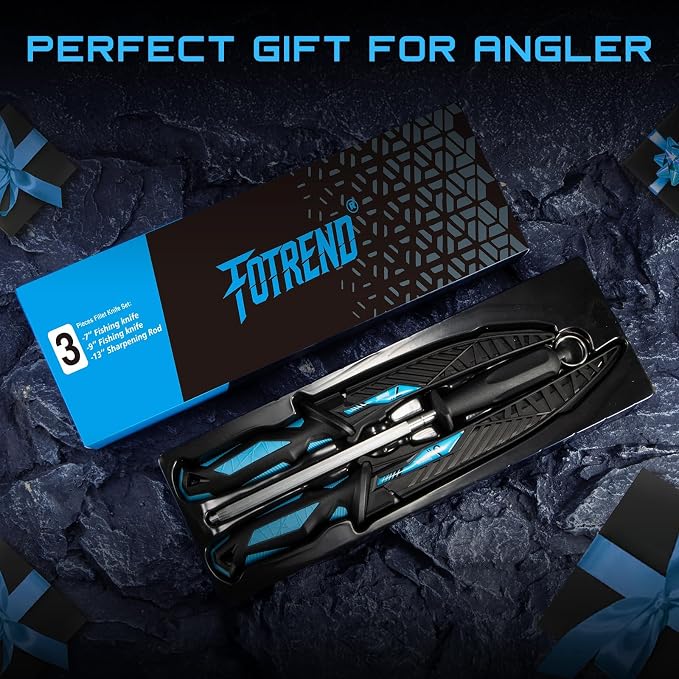 Fillet Knife Kit Combo, Fishing Knives and Honing Rod, Ultra-Sharp G4116 German - Image 4
