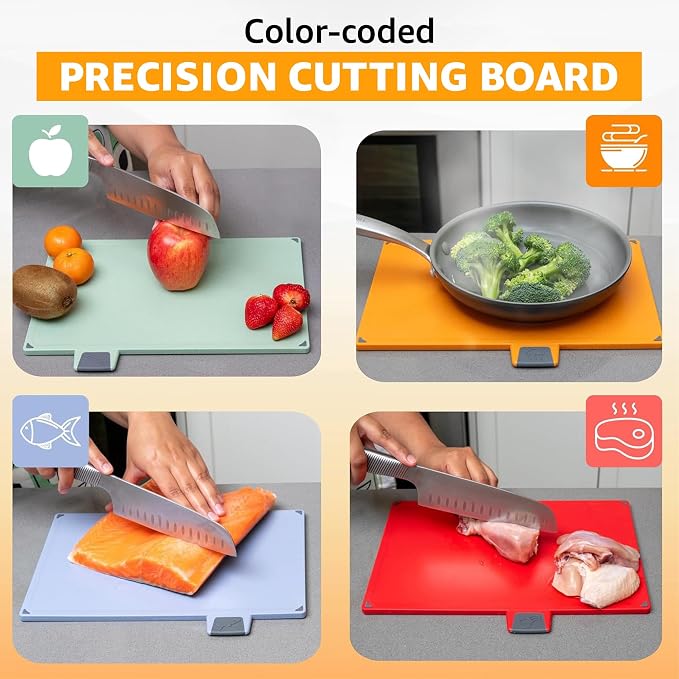 4-Piece Non-Toxic Cutting Board Set - Image 4