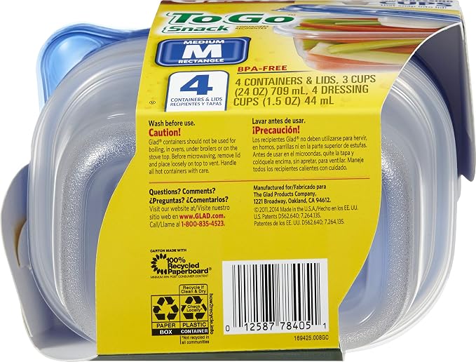 Glad GladWare To Go Snack Food Storage Containers - Image 3