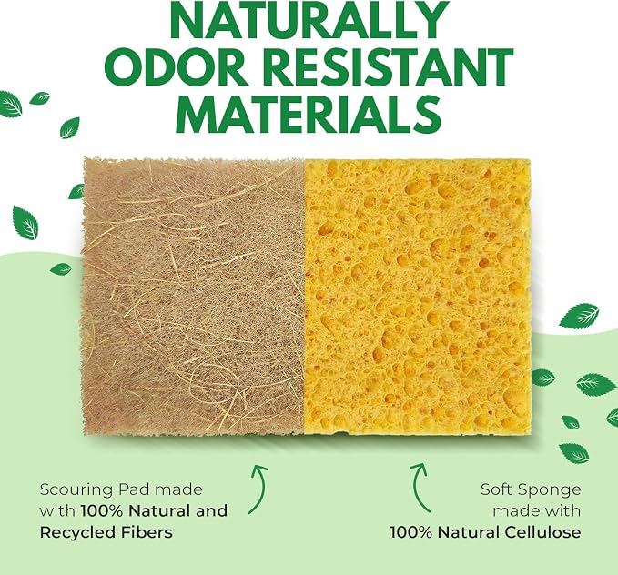 AIRNEX Natural Kitchen Sponges Pack of 18 - Image 4