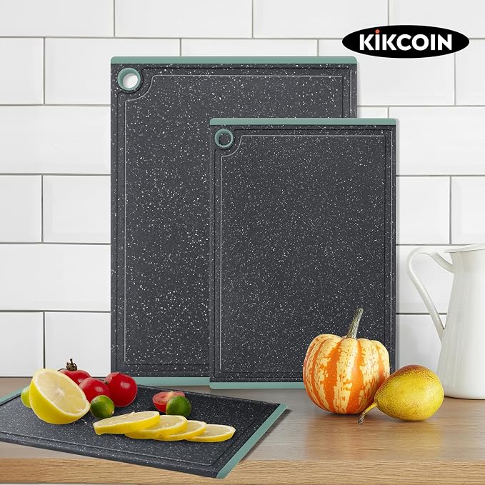 Plastic Cutting Boards for Kitchen, 3-Piece Large Cutting Board Set Dishwasher - Image 7