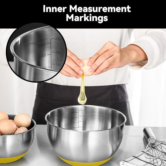 KITEISCAT Stainless Steel Mixing Bowls - Image 5