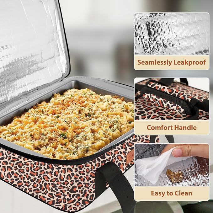 Insulated Casserole Carrier Bag, Expandable Thermal Food Carrier Insulated - Image 3