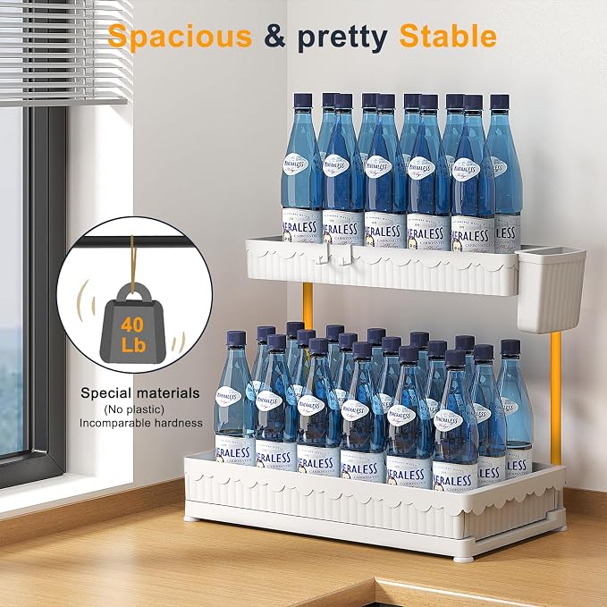 Sevenblue 3 Pack Multi-Purpose Under Sink Organizers and Storage, 2026 L-Shaped - Image 4