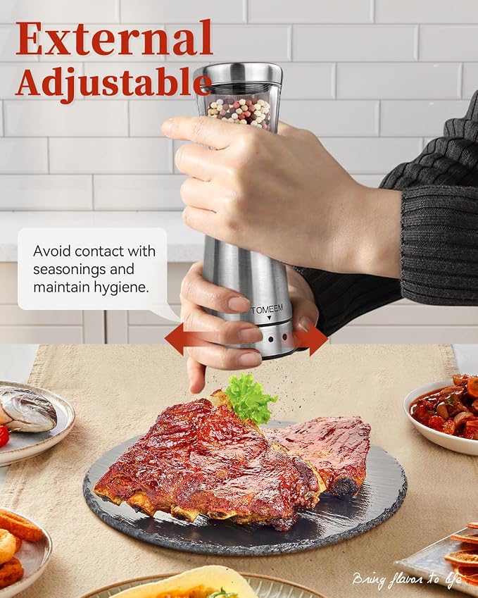 Electric Salt and Pepper Grinder Set - Image 6