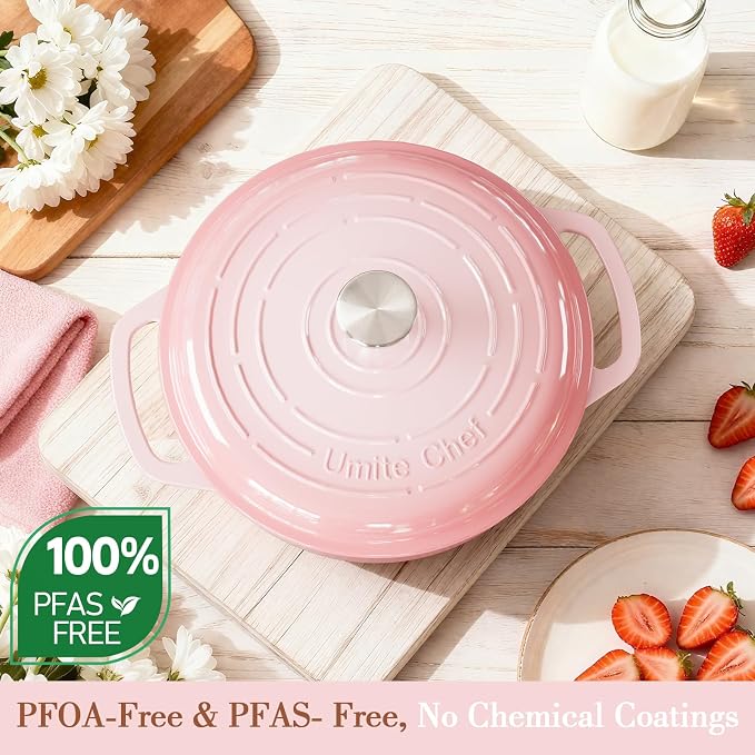 Umite Chef 6QT Enameled Cast Iron Dutch Oven - Image 3