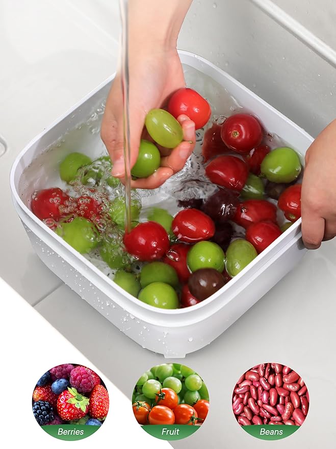 Colander for Kitchen, Detachable Fruit Bowl - Image 3
