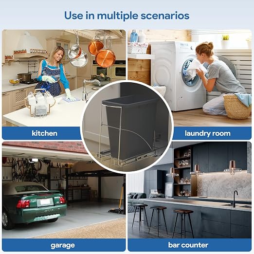 Pull Out Trash Can Under Cabinet & Under Sink - Image 8