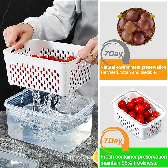5 Pack Large Fruit Storage Containers - Image 6