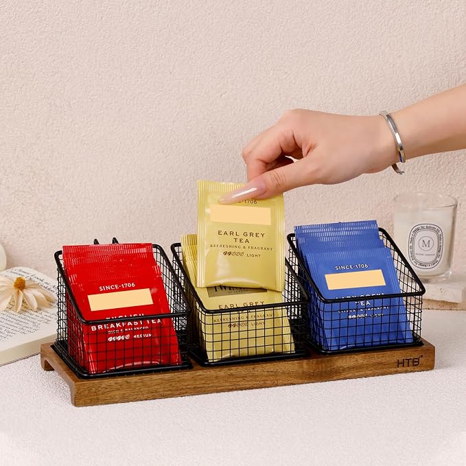 HTB Tea Organizer for Tea Bags, Tea Bag Holder - Image 8