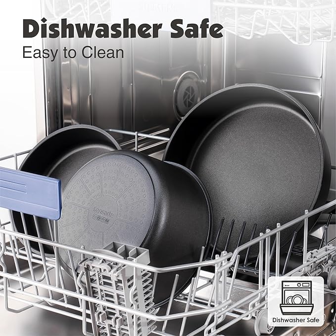 SENSARTE 24 Piece Pots and Pans Set, Nonstick Detachable Handle Cookware - Image 6