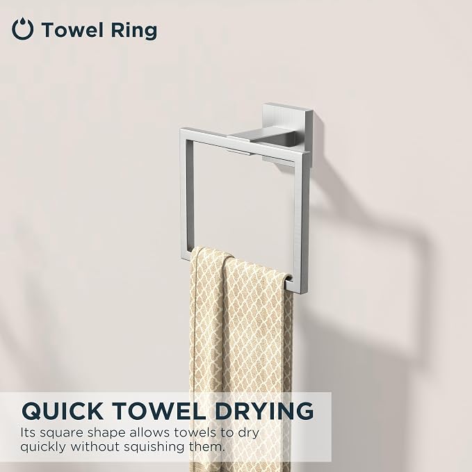 FORIOUS Toilet Paper Holder Set Wall Mount, SUS 304 Stainless Steel Pivoting - Image 5