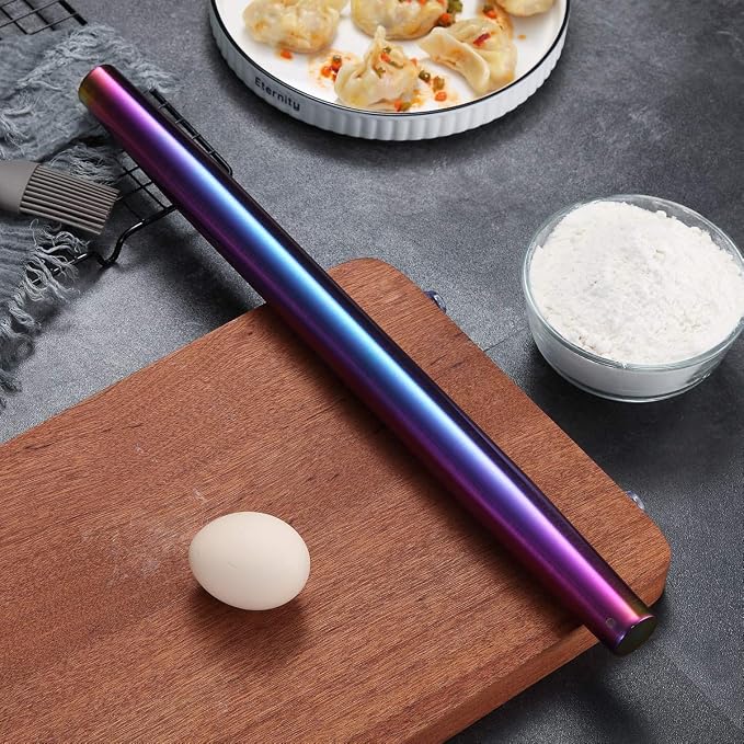Berglander Rainbow Rolling Pin, 16.7 Inches Stainless Steel Colorful Matte - Image 3