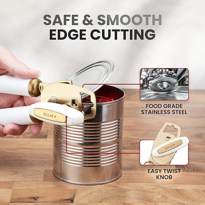 Zulay Kitchen Heavy Duty Stainless Steel Can Opener Manual - Image 4