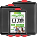 NutriChef 3-Piece Nonstick Kitchen Oven Baking Pans by NutriChef%E2%84%A2Kitchen
