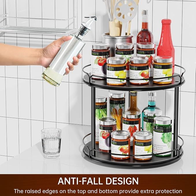 Lazy Susan Organizer 2 Tier - Image 4