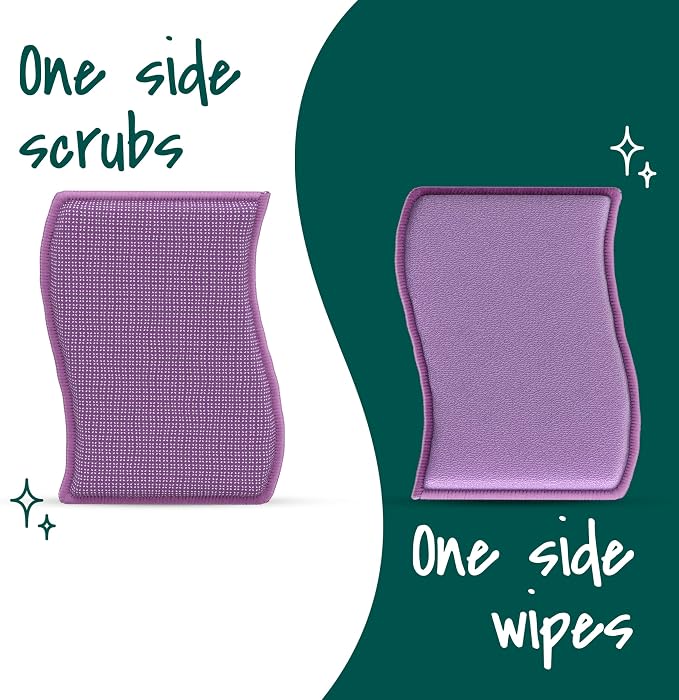 Scotch-Brite Dobie Stay Clean Scrubbers, Non-Scratch Dual-Sided Dish Sponges - Image 6