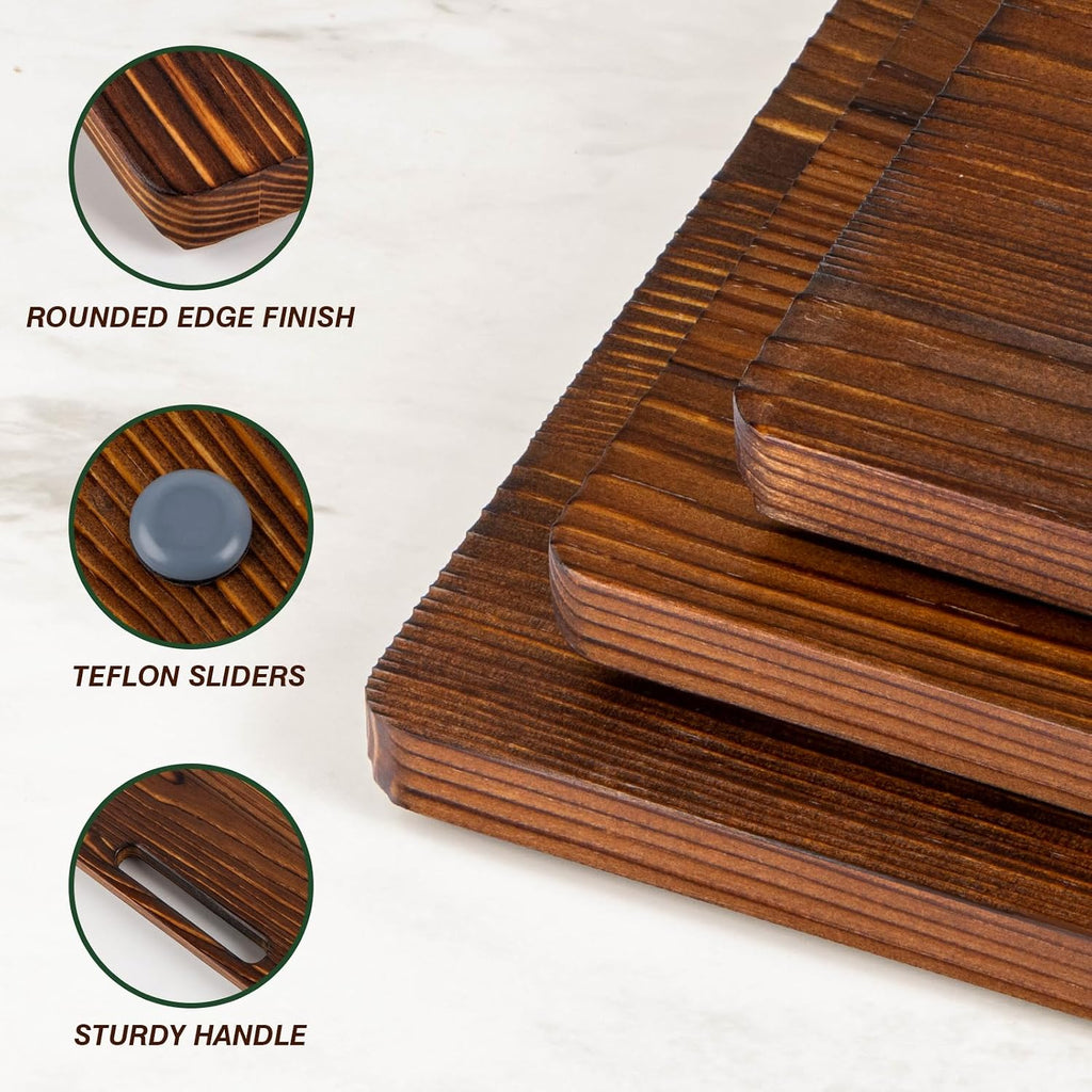 ANBOXIT Pine Wood Appliance Slider, Sliding Tray for Coffee Maker